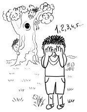 Раскраска игра в ПРЯТКИ