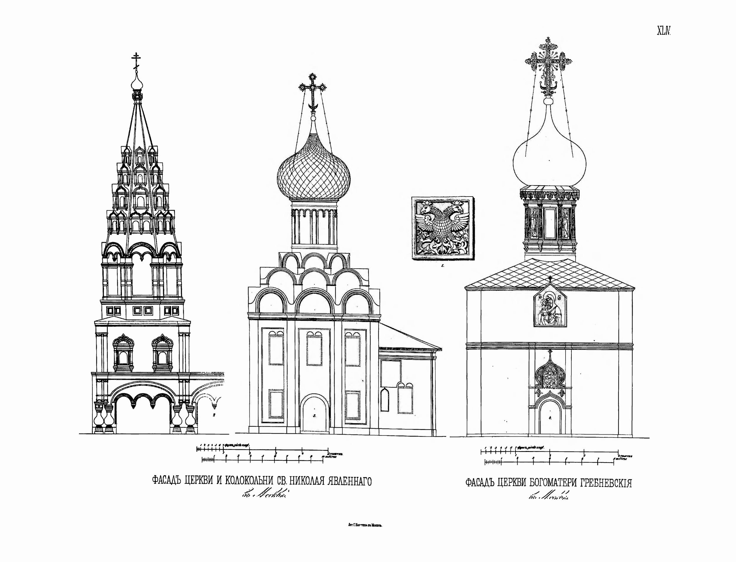 Чертежи церквей 17 века Ярославль