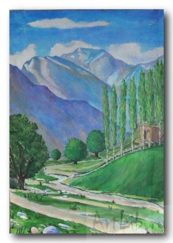 Кишлак Узбекистан картина