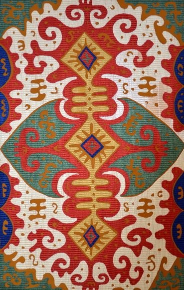 Кайтагская вышивка цвета