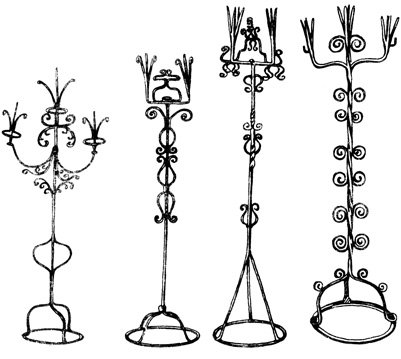 Светец для лучины старинный