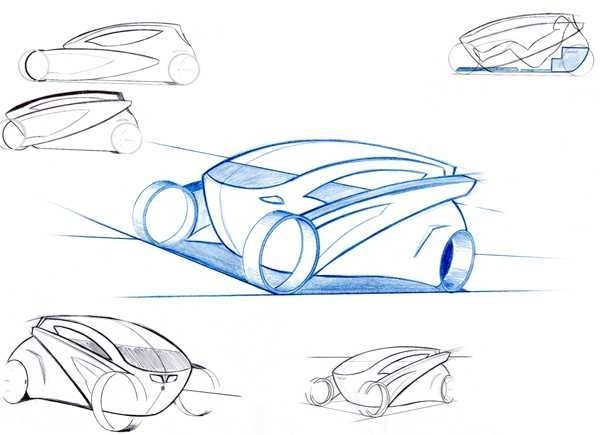 Машина будущего рисунок