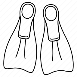 Ласты раскраска для детей