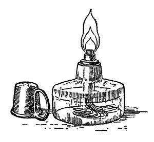 Спиртовка лабораторная схема