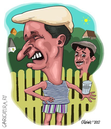 Шарж Федора Добронравова