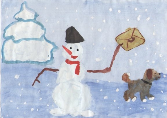 Рисование снеговика в подготовительной группе