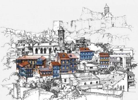 Горы Грузия Кахетия живопись