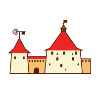 Крепость орешек вектор