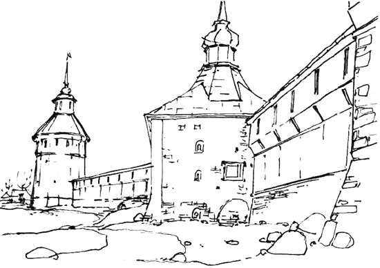 Кремль Великий Новгород зарисовки