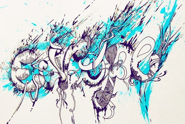 Я С друзьями нарисовала затейливый орнамент