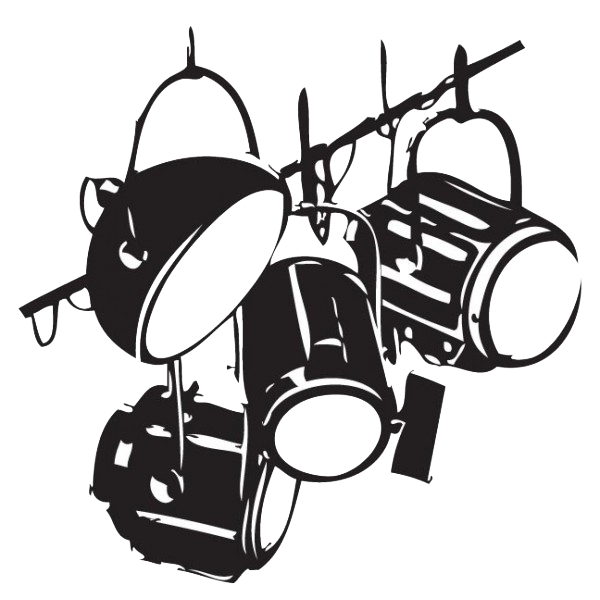 Театральный прожектор вектор