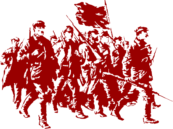 Силуэт красноармейца