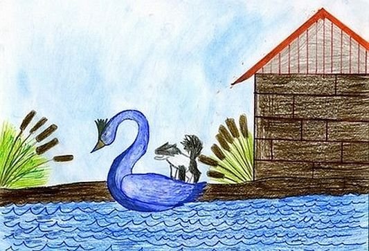 Иллюстрация к сказке приемыш мамин Сибиряк