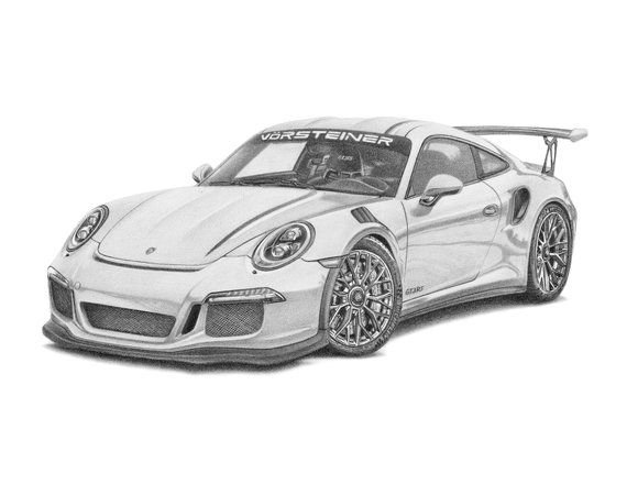 Рисунок Порше 911 gt3 RS