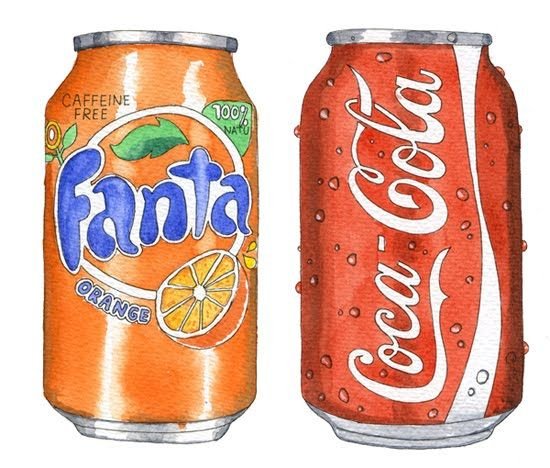 Фанта рисунок в бутылке