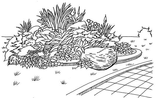 Рокарий в ландшафтном дизайне схемы