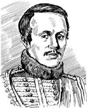 Портрет Лермонтова карандашом