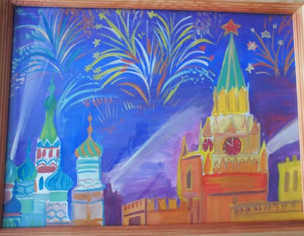 Рисование салют Победы