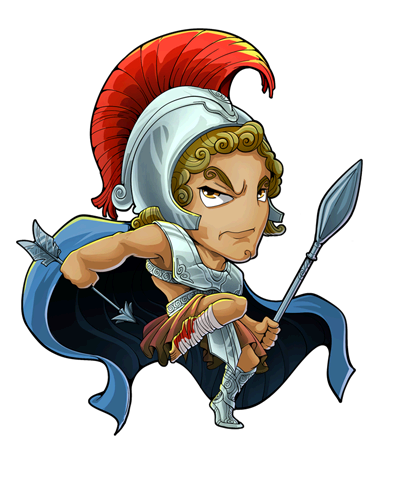 Битва Гектора и Ахиллеса раскраска