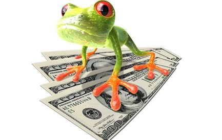 Лягушонок с деньгами