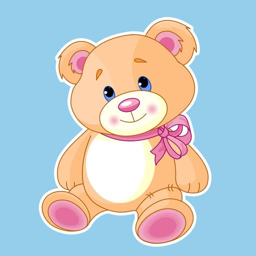 Мишка картинка для детей на прозрачном фоне