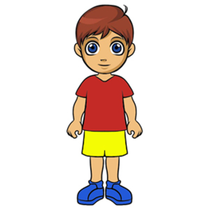 Низкий мальчик мультяшный