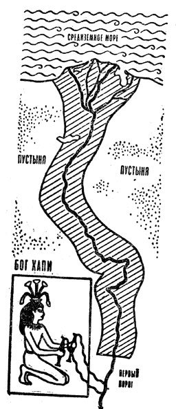 Карта древнего Египта