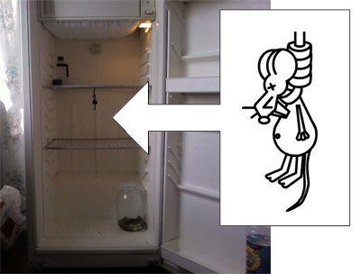 Мышь повесилась картинка