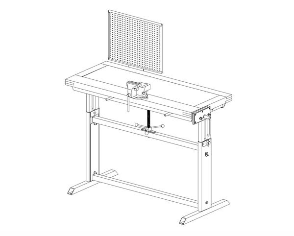 Чертёж столярного верстака 5 класс