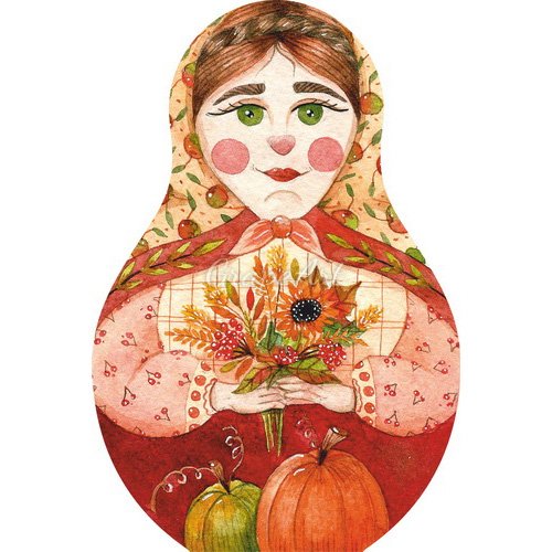 Матрешка осень