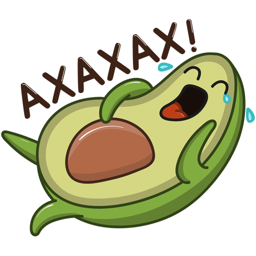 Наклейки "авокадо"