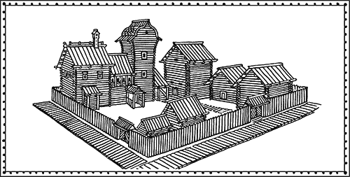 Средневековая деревня феодальное поместье