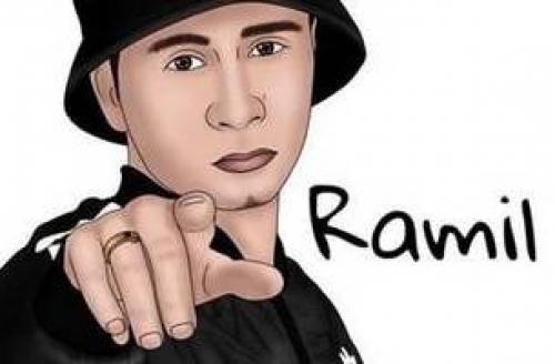 Рисунок карандашом Рамиль певец