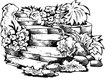 Клумба набросок