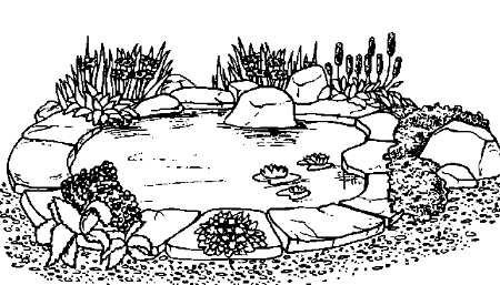 Альпийская горка карандашом