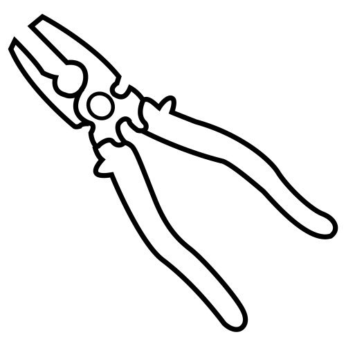 Плоскогубцы раскраска