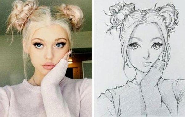 Нарисовать настоящего человечка