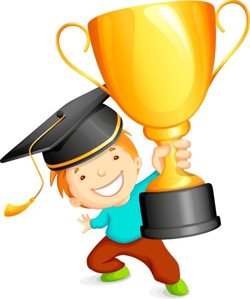 Ребенок с Кубком победителя