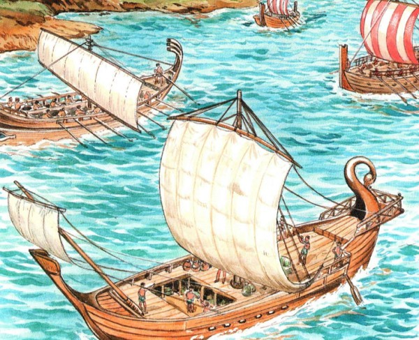 Торговый корабль финикийцев