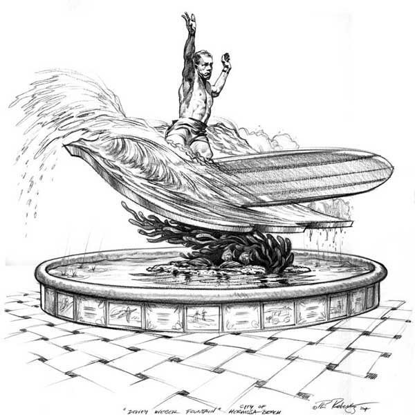 Фонтан рисунок