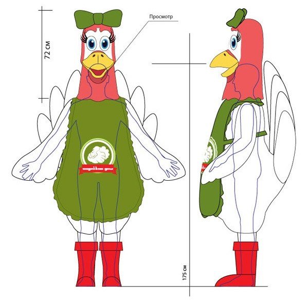 Ростовая кукла будильник