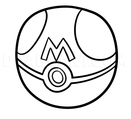 Покемон раскраска покебол
