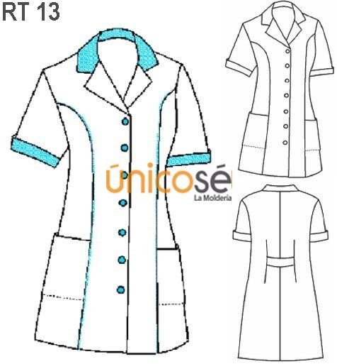 Лекала для халатов медицинских