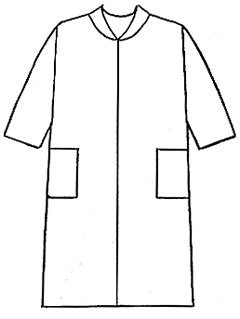 Халат раскраска для детей