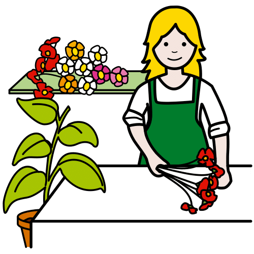 Флорист мультяшный