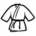 Как нарисовать кимоно дзюдо