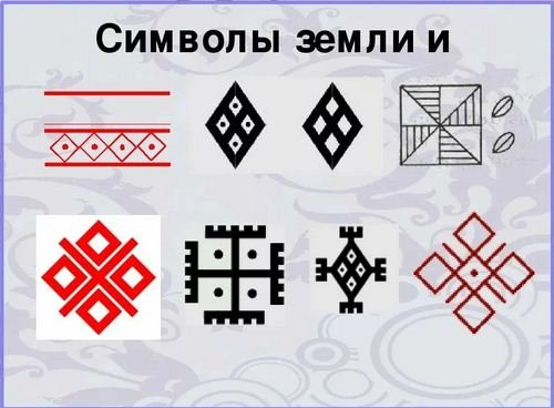 Символы огня воды земли и воздуха