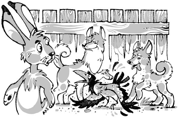 Заяц хвастун раскраска