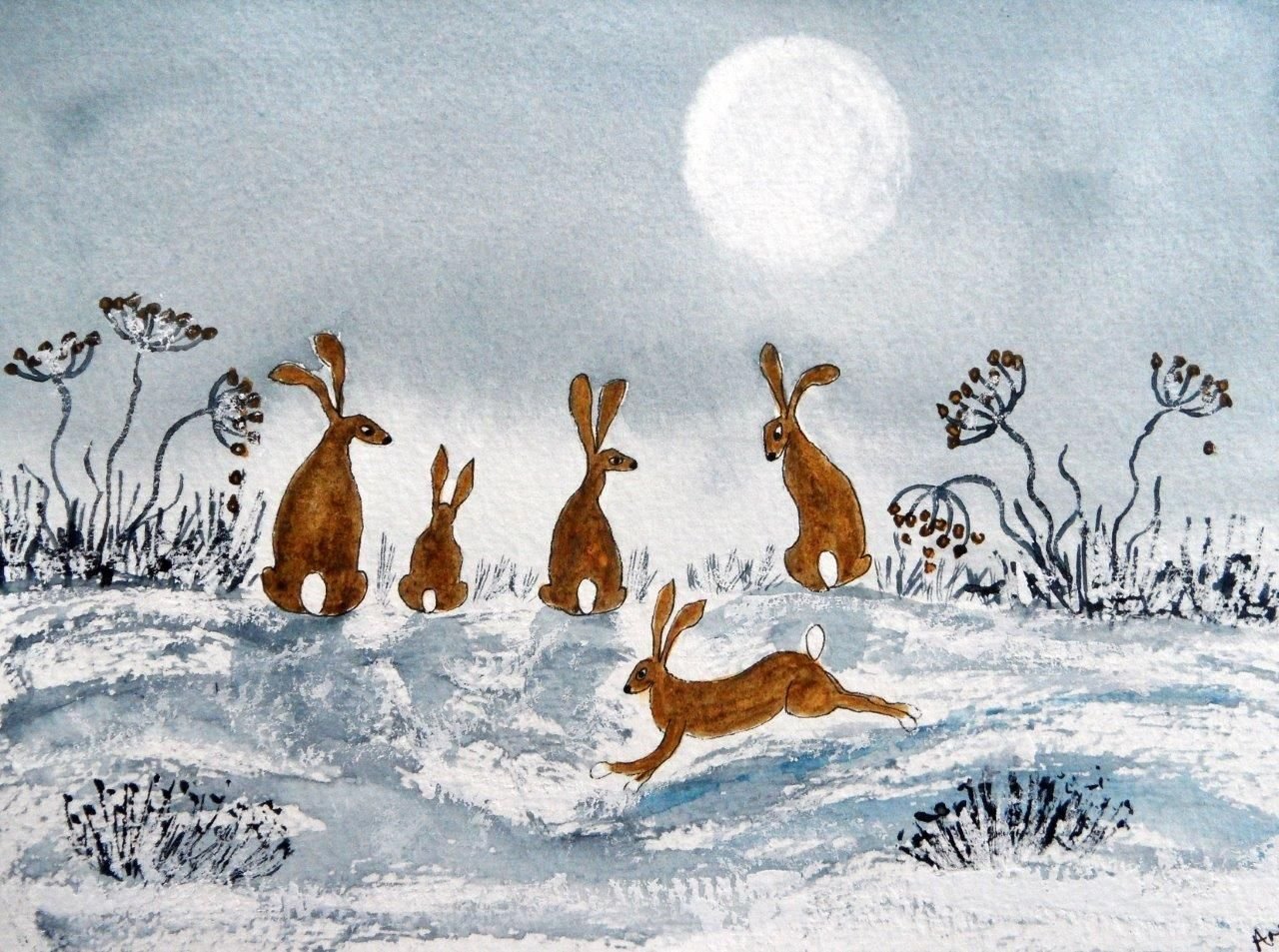Заяц хвастун русская. Иллюстрации к сказке заяц хваста. Заяц-хвастун рисование. Зайчик зимой живопись. Иллюстрации к сказке заяц хвастун.