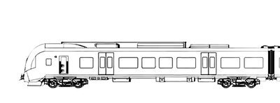 Раскраска поезда РЖД сбоку